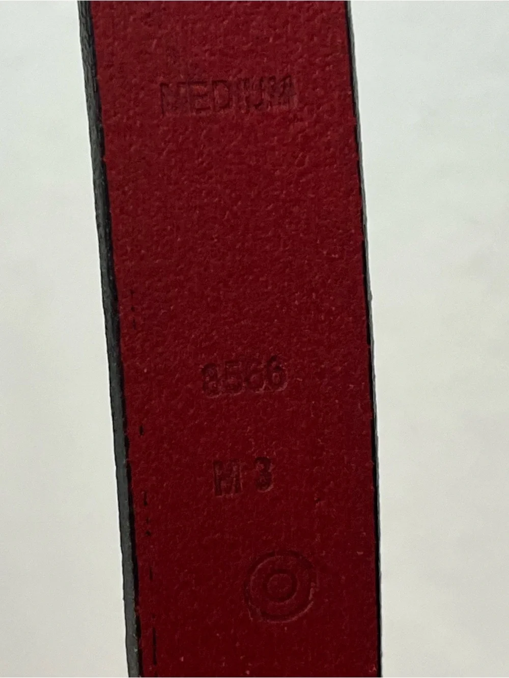 Coach Red Leather 1” Belt Size Medium